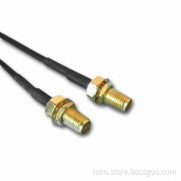 RF cable assemblies, RP-SMA female to SMA female with RG174 cable